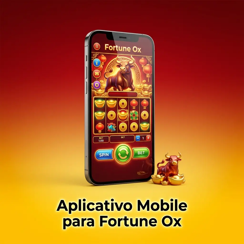 Aplicativo mobile para Fortune Ox em Android e iOS com acesso a apostas, bônus e recursos completos
