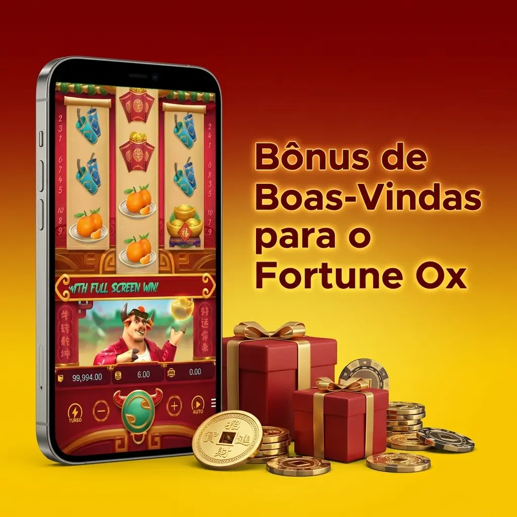 Bônus de boas-vindas Fortune Ox: 100% até R$1.200 no primeiro depósito para novos jogadores