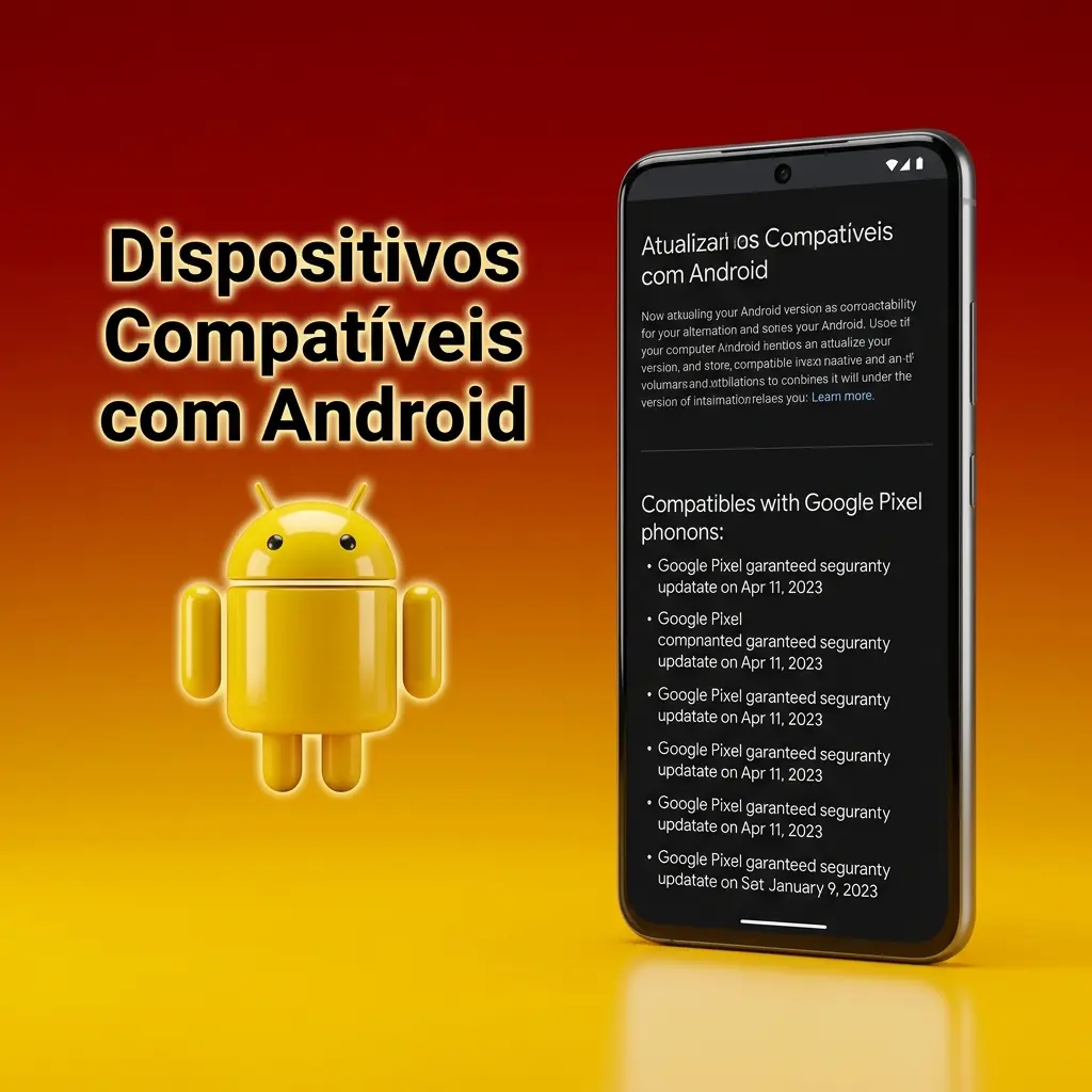Dispositivos Android compatíveis: básico, intermediário e top de linha testados de 2020 a 2025, versão 5.0 ou superior