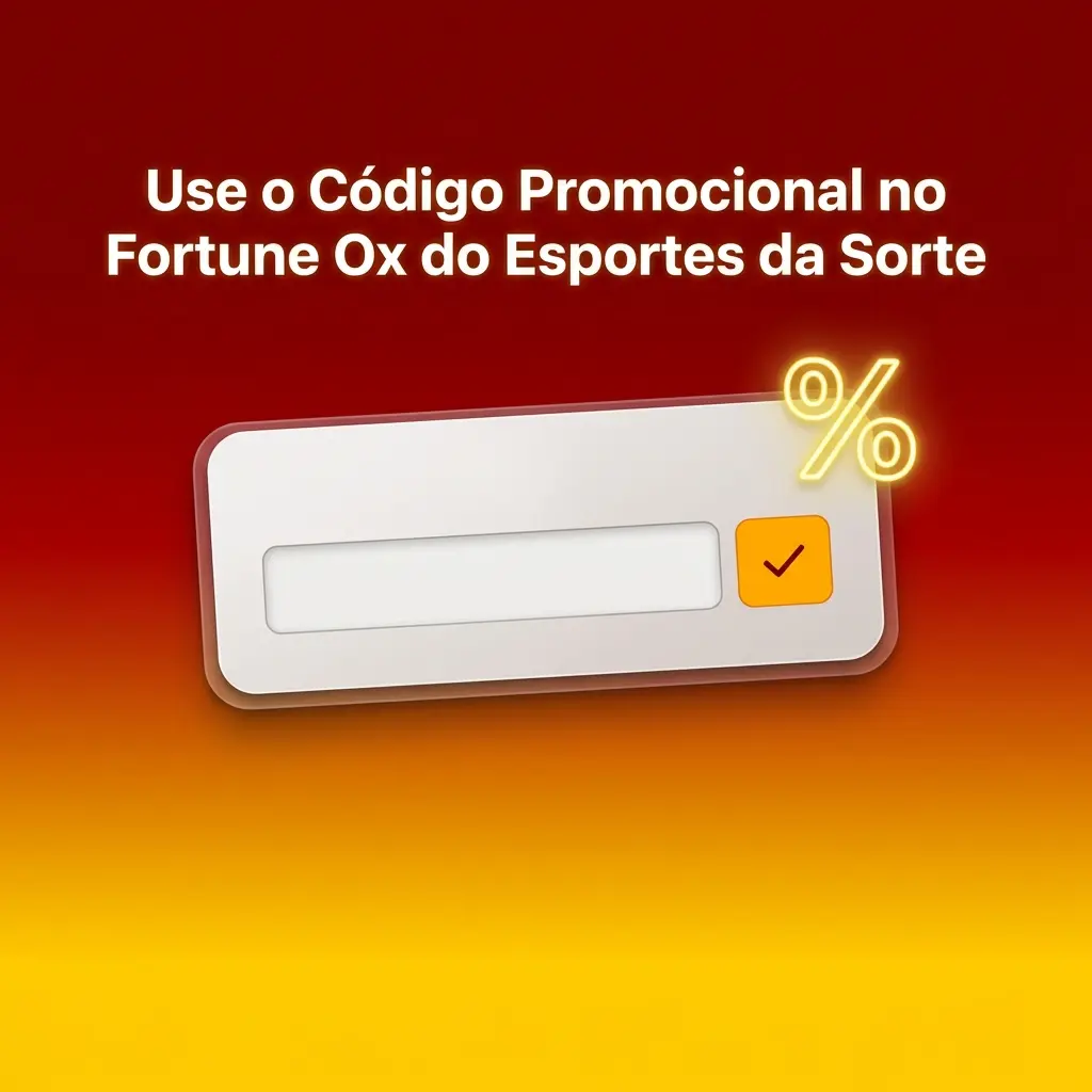 Código promocional Fortune Ox Esportes da Sorte inserido no formulário de cadastro para obter vantagens adicionais